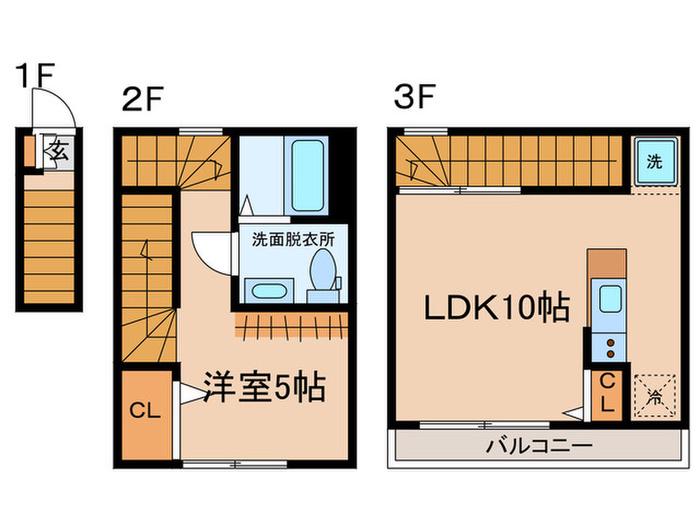 ELAN MEJIRO(1LDK/1階)の間取り写真