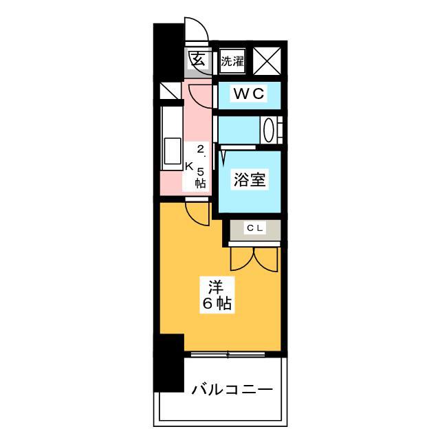 ORIENTBLD NO.111 TRADHING TOWER(1K/17階)の間取り写真