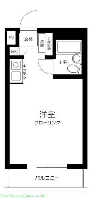 シルフィード用賀(ワンルーム/3階)の間取り写真