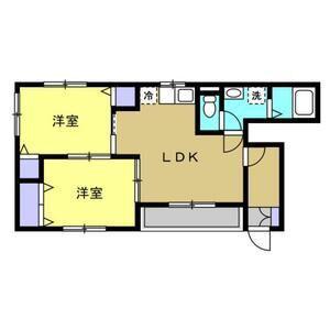 サニーフレグランス(2LDK/1階)の間取り写真