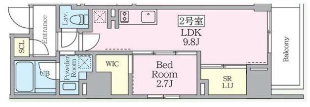 プライムブリス横濱関内(1LDK/3階)の間取り写真