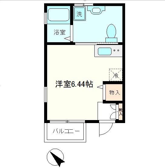 GSカーム昭和(ワンルーム/1階)の間取り写真