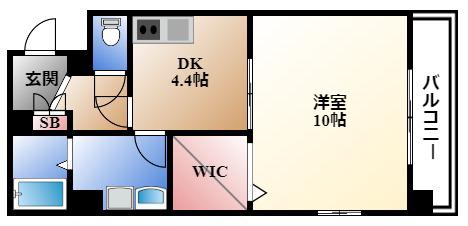 サンステージ泉(1DK/3階)の間取り写真