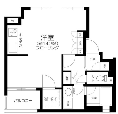 グレイス新横浜アクシス(ワンルーム/6階)の間取り写真