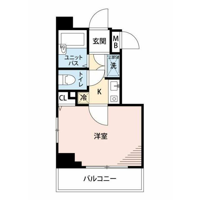 ステーションプラザロアール目黒都立大学(1K/7階)の間取り写真