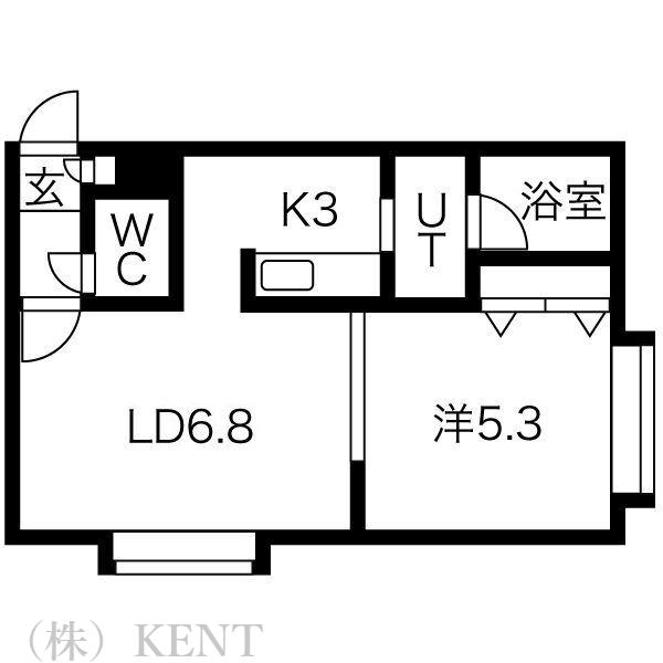 アリビラ(1LDK/2階)の間取り写真