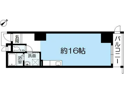 ヴィヴラサンク(ワンルーム/2階)の間取り写真