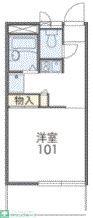 レオパレス二俣川(1K/2階)の間取り写真