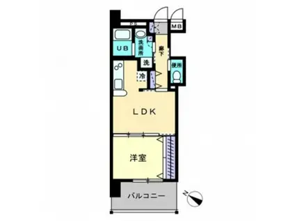 GRAN CREDO(1LDK/7階)の間取り写真