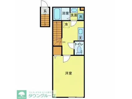 MQUARTO豊四季(1K/2階)の間取り写真