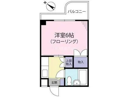 ベルアベニュー町田(1K/4階)の間取り写真