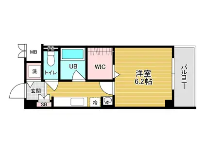 アプライズ(1K/1階)の間取り写真