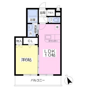 カーサ リアンジュ(1LDK/3階)の間取り写真