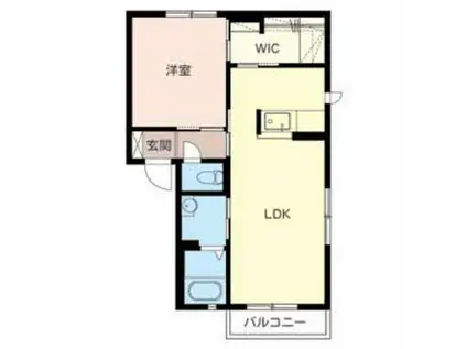 SHISHIKURA(1LDK/1階)の間取り写真