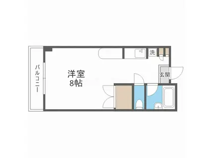 GRAN PINO 春日(ワンルーム/3階)の間取り写真