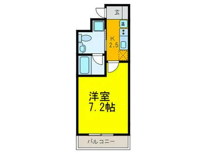 第7美和マンション(1K/2階)の間取り写真