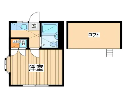 ルネコスモ(1K/2階)の間取り写真