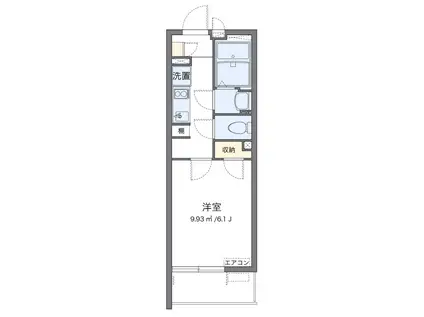 ルディネ(1K/3階)の間取り写真