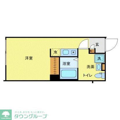 NOVEL COURT 西新井(ワンルーム/2階)の間取り写真