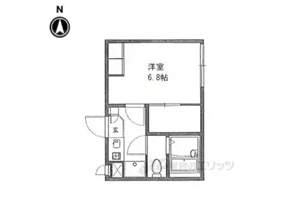 レオパレス エザーンス(1K/1階)の間取り写真