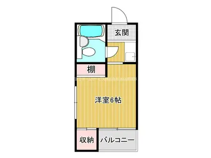 ハイムジャンプ―ル(1K/4階)の間取り写真