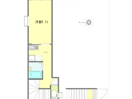 マウ高円寺(1K/2階)の間取り写真