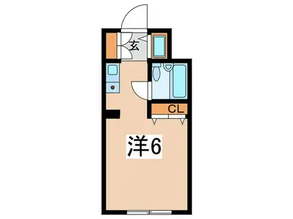 ホーユウコンフォルト白楽A棟(ワンルーム/2階)の間取り写真