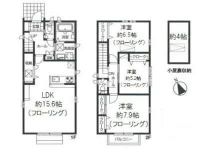 ケイ アベニュー(3LDK/1階)の間取り写真
