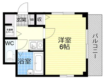 プレサンス同心アーバンステージ(1K/9階)の間取り写真