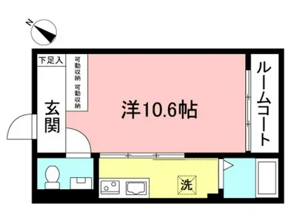 フリージ(1K/1階)の間取り写真