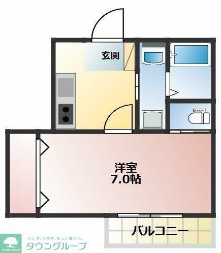 アルカディアメゾン(1K/3階)の間取り写真