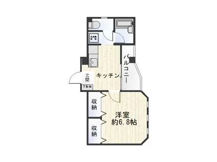 ルナパレス(1K/3階)の間取り写真