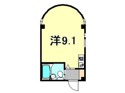 サンパレス21塚口2(ワンルーム/1階)の間取り写真