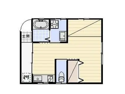 ルプゼ城北(ワンルーム/1階)の間取り写真