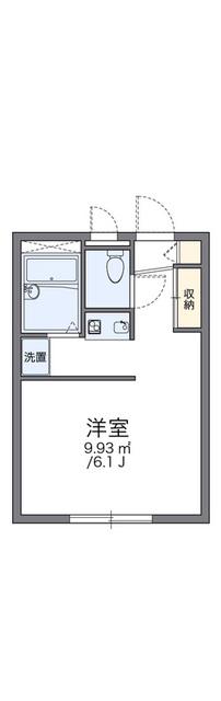 レオパレスフロイデ(1K/1階)の間取り写真