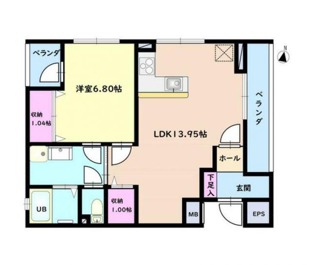 GRAND ETE(1LDK/3階)の間取り写真