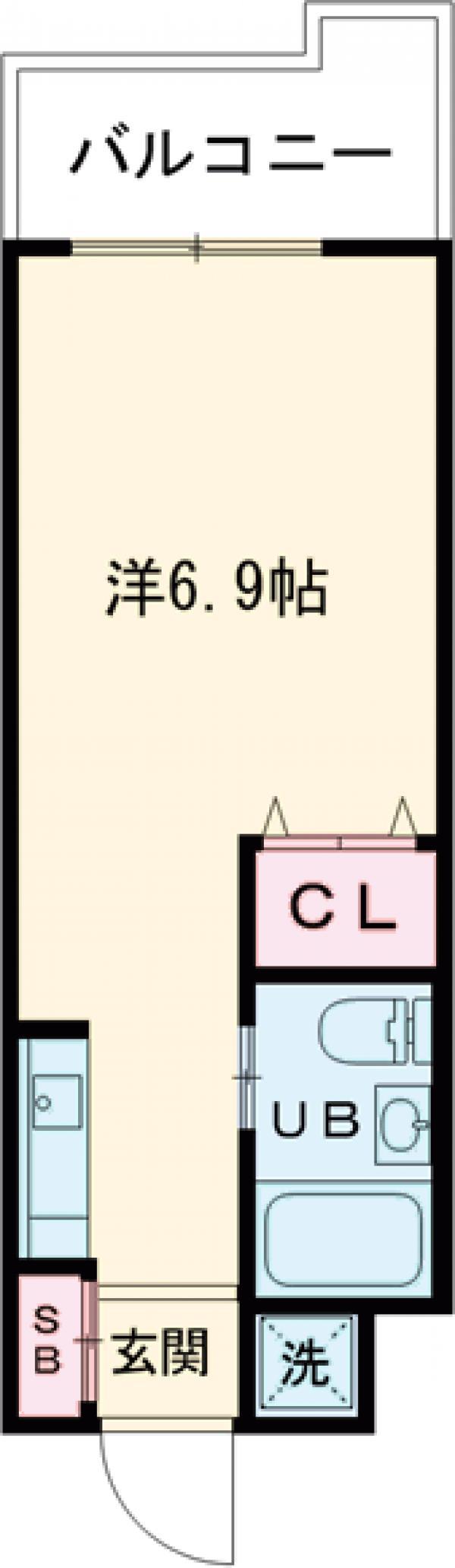 インプルーブ高井戸(ワンルーム/4階)の間取り写真
