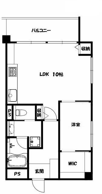 西日暮里サマリヤマンション(1LDK/7階)の間取り写真