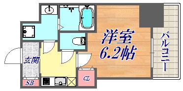 GP KOBE STATION(1K/4階)の間取り写真
