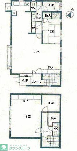 JLBグランエクリュ明大前III(3SLDK/2階)の間取り写真