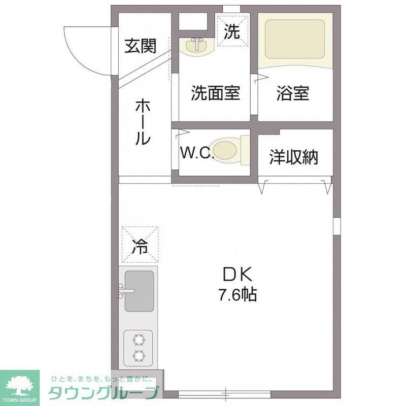 フロイデ塩浜 (ワンルーム/2階)の間取り写真
