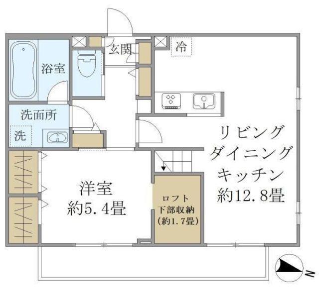 KOMFORTA新中野(1LDK/3階)の間取り写真