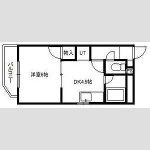 マイステージ北極星(1DK/3階)の間取り写真