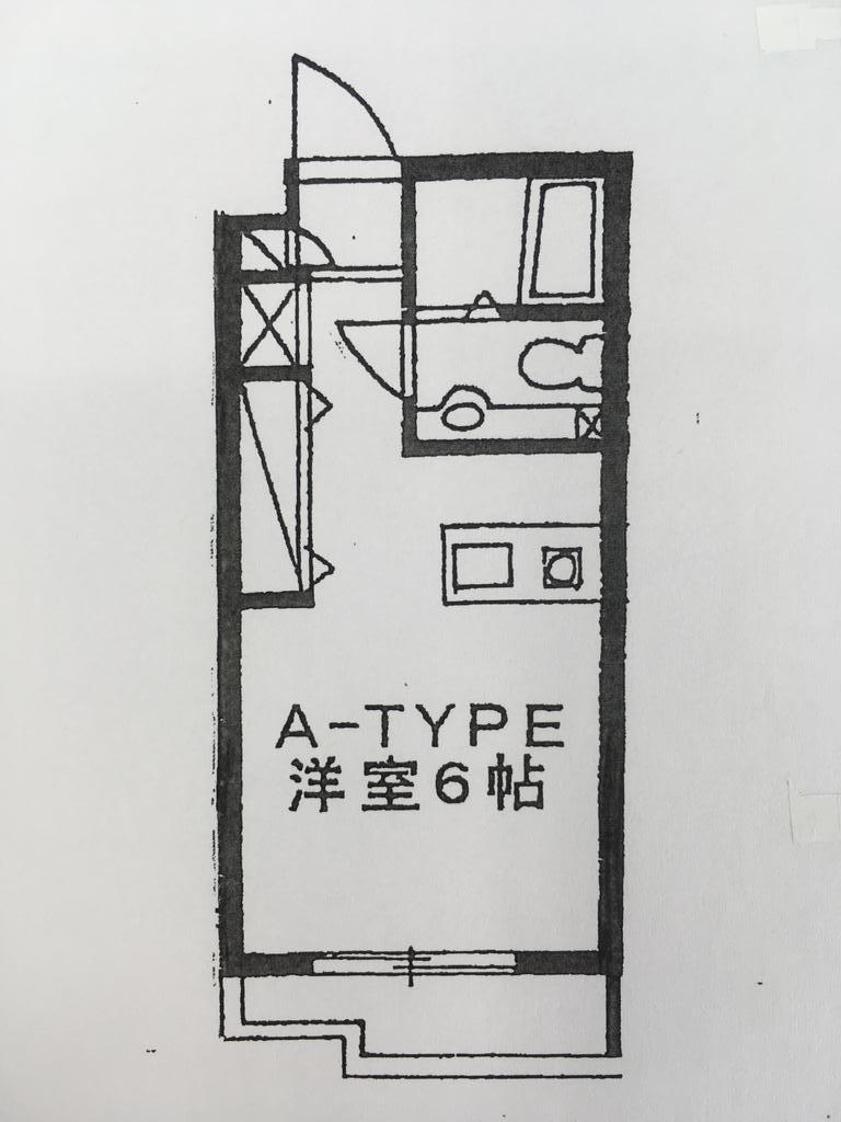 ベルセ東仲町II(ワンルーム/2階)の間取り写真