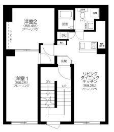 RUYGO OSHIAGE(2LDK/2階)の間取り写真