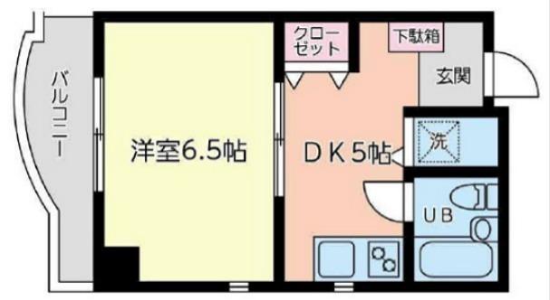 エクシード見附町(1DK/4階)の間取り写真