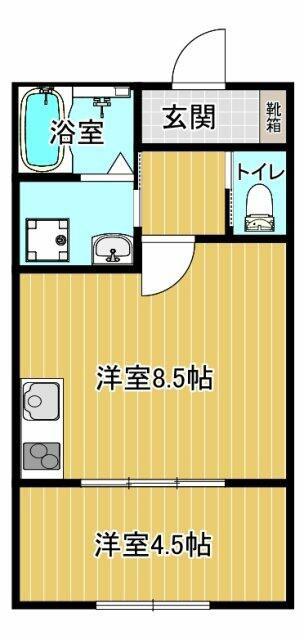 ノルンハウス(1LDK/1階)の間取り写真