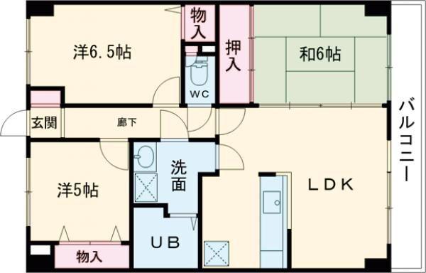 CASA&NODACO戸坂数甲(3LDK/1階)の間取り写真