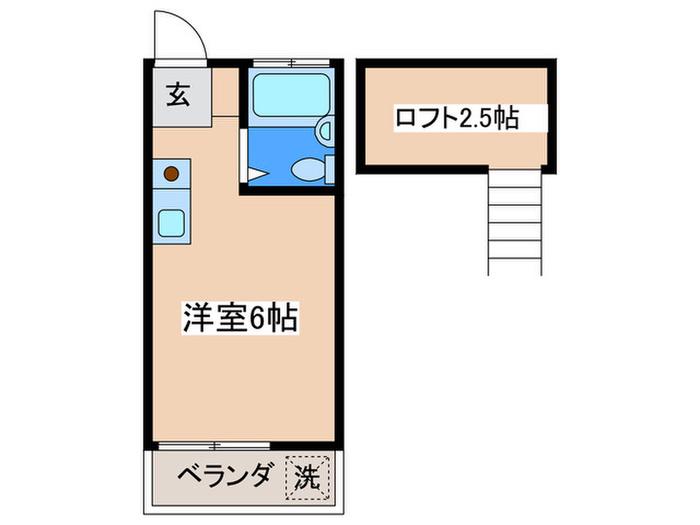 HEIGHTS YACHIDA(ワンルーム/2階)の間取り写真