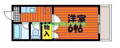 サンシャイン98(1K/4階)の間取り写真